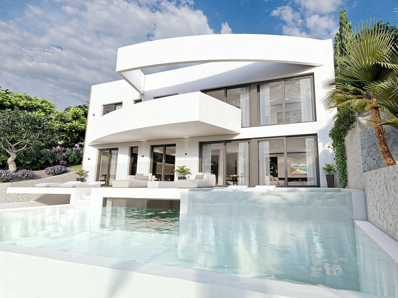 Luxury villa with infinity pool in Altea Hills